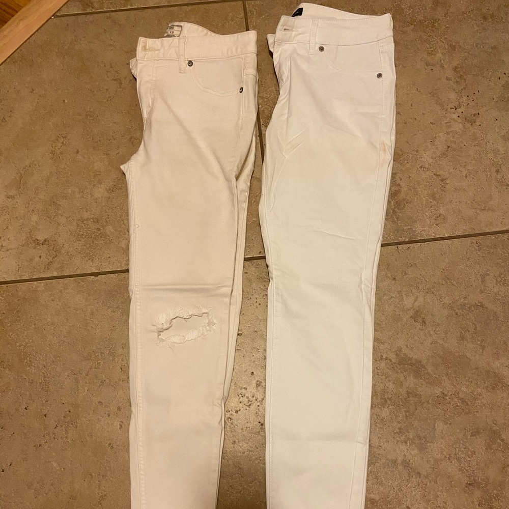 White jegging Jean pant